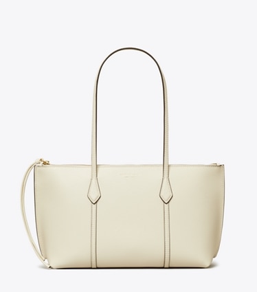 Tory Burch designer トートバッグ ペリー スモール ジップトートバッグ in Warm White front