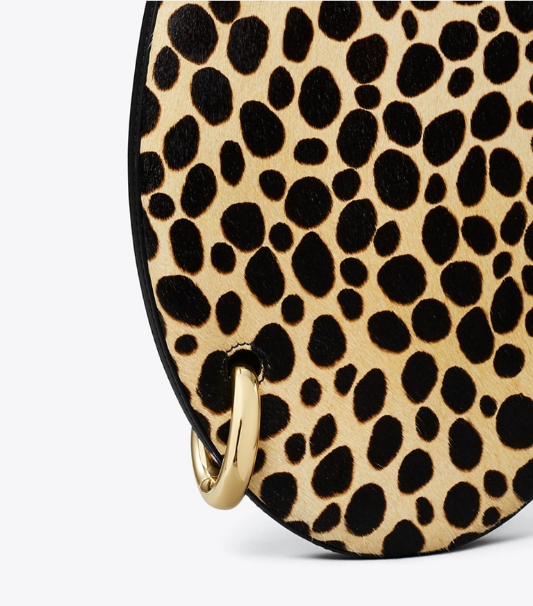 Tory Burch designer shoulder bags Small Pierced Calf Hair Handbag in Multi angle