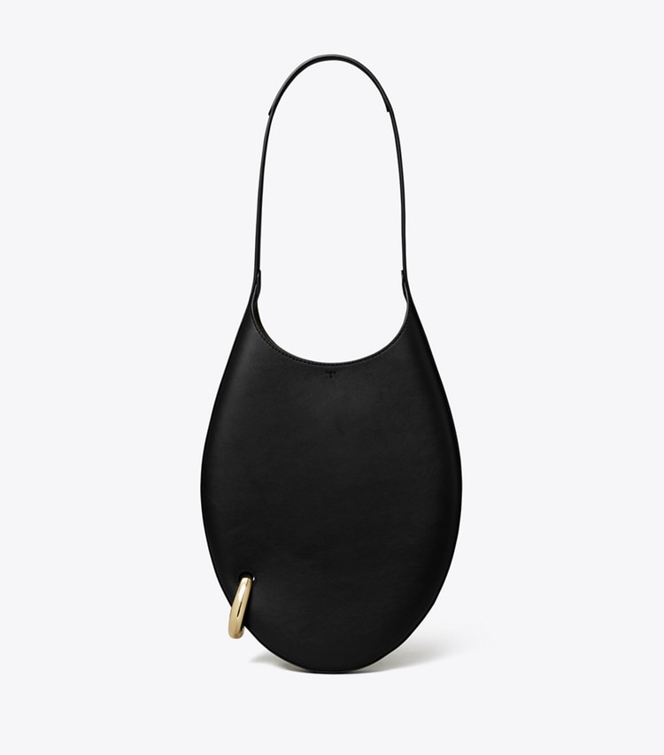 Tory Burch designer shoulder bags Small Pierced Handbag in Black front