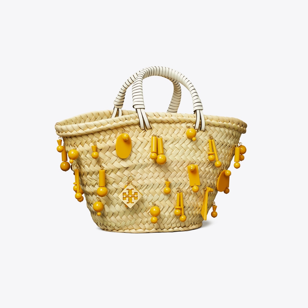 Small Raffia Embroidered Tote: Women's Designer Tote Bags | Tory Burch