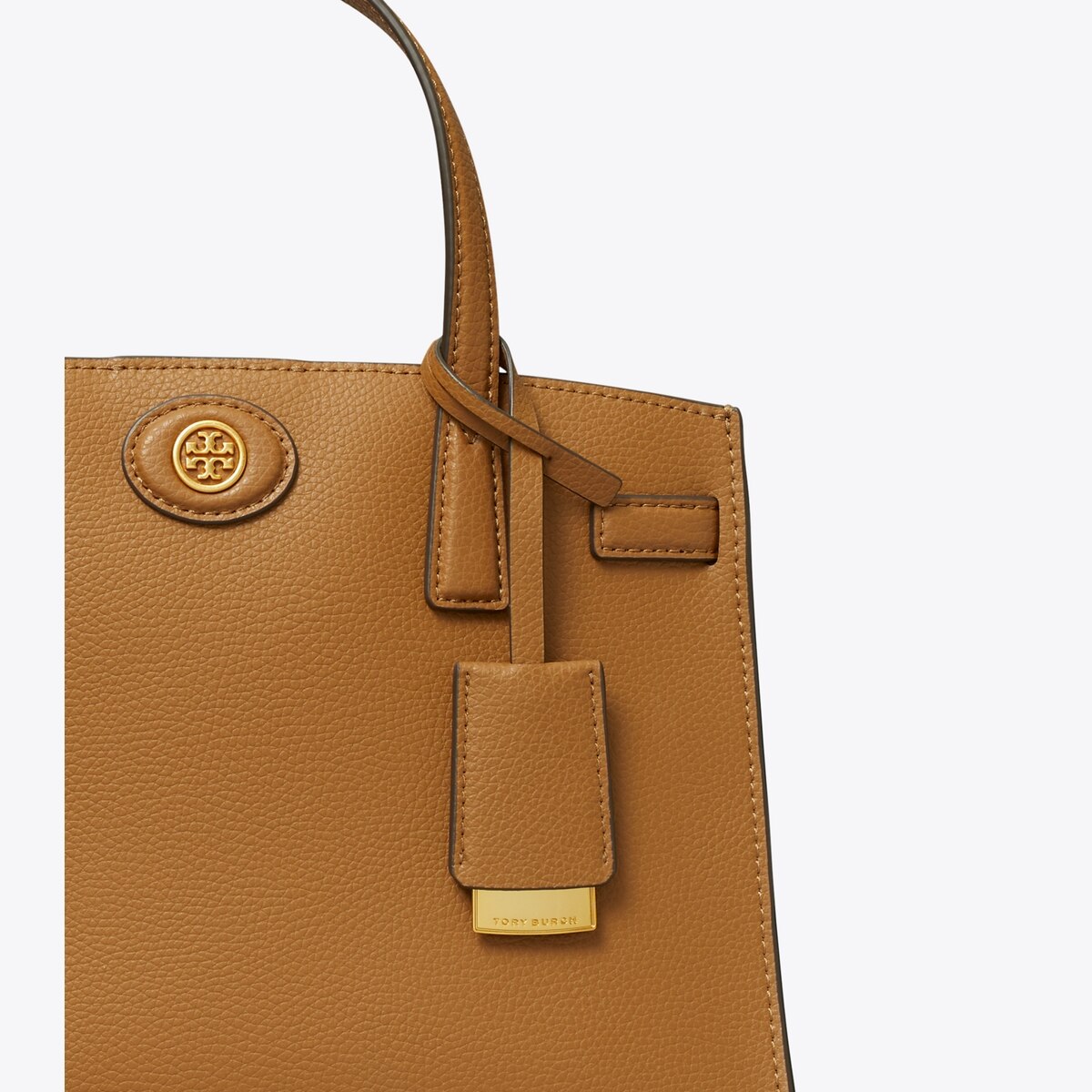 セール！Tory Burch☆ROBINSON PEBBLED SMALL SATCHEL Tory Burch Small Robinson Pebbled Satchel Bag | Brown | FARFETCH