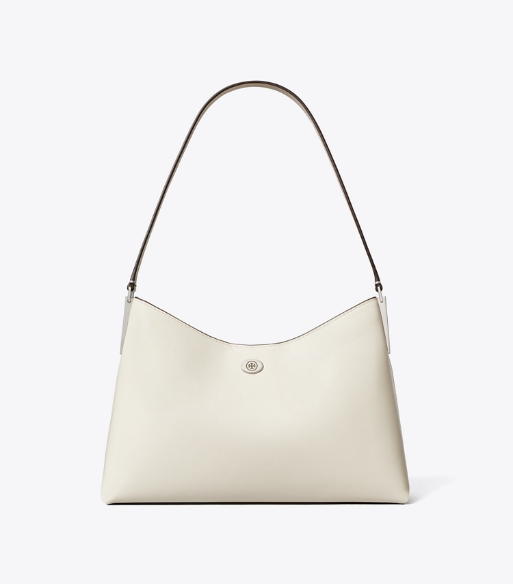 Tory Burch designer shoulder bags Small Robinson Shoulder Bag in Light Cream front