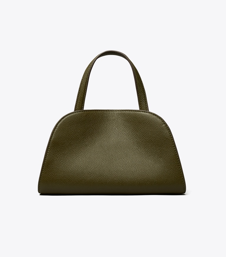 Tory Burch designer crossbody bags Small Romy Bauletto in Dark Olive back