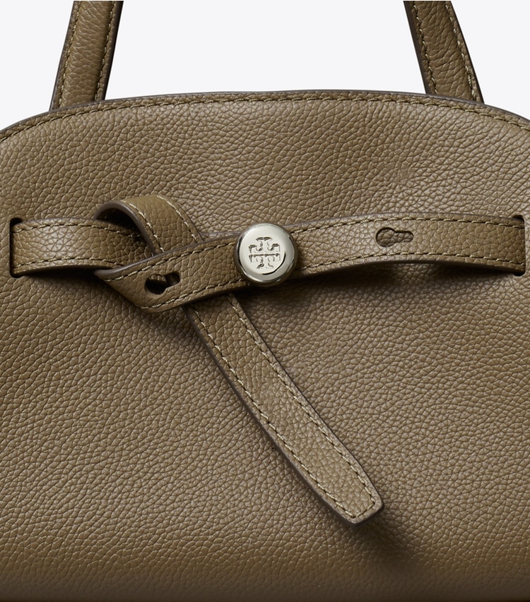 Tory Burch designer クロスボディバッグ ロミー スモール バウレット in Wild Mushroom ディテール