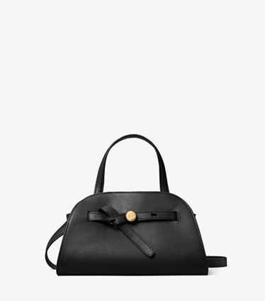 Tory Burch designer クロスボディバッグ ロミー スモール バウレット in Black front