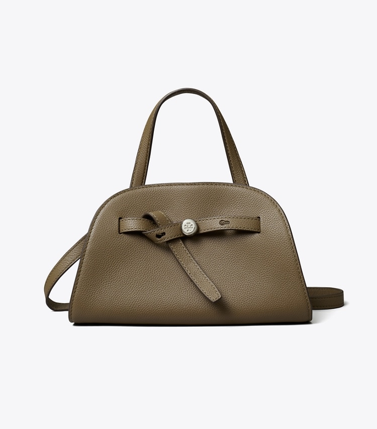 Tory Burch designer クロスボディバッグ ロミー スモール バウレット in Wild Mushroom front