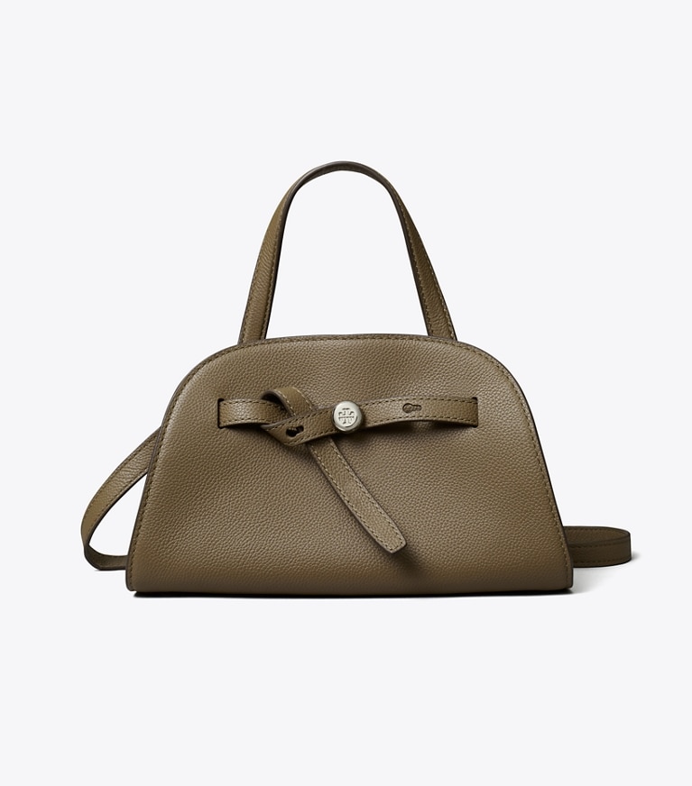 Tory Burch designer クロスボディバッグ ロミー スモール バウレット in Wild Mushroom front