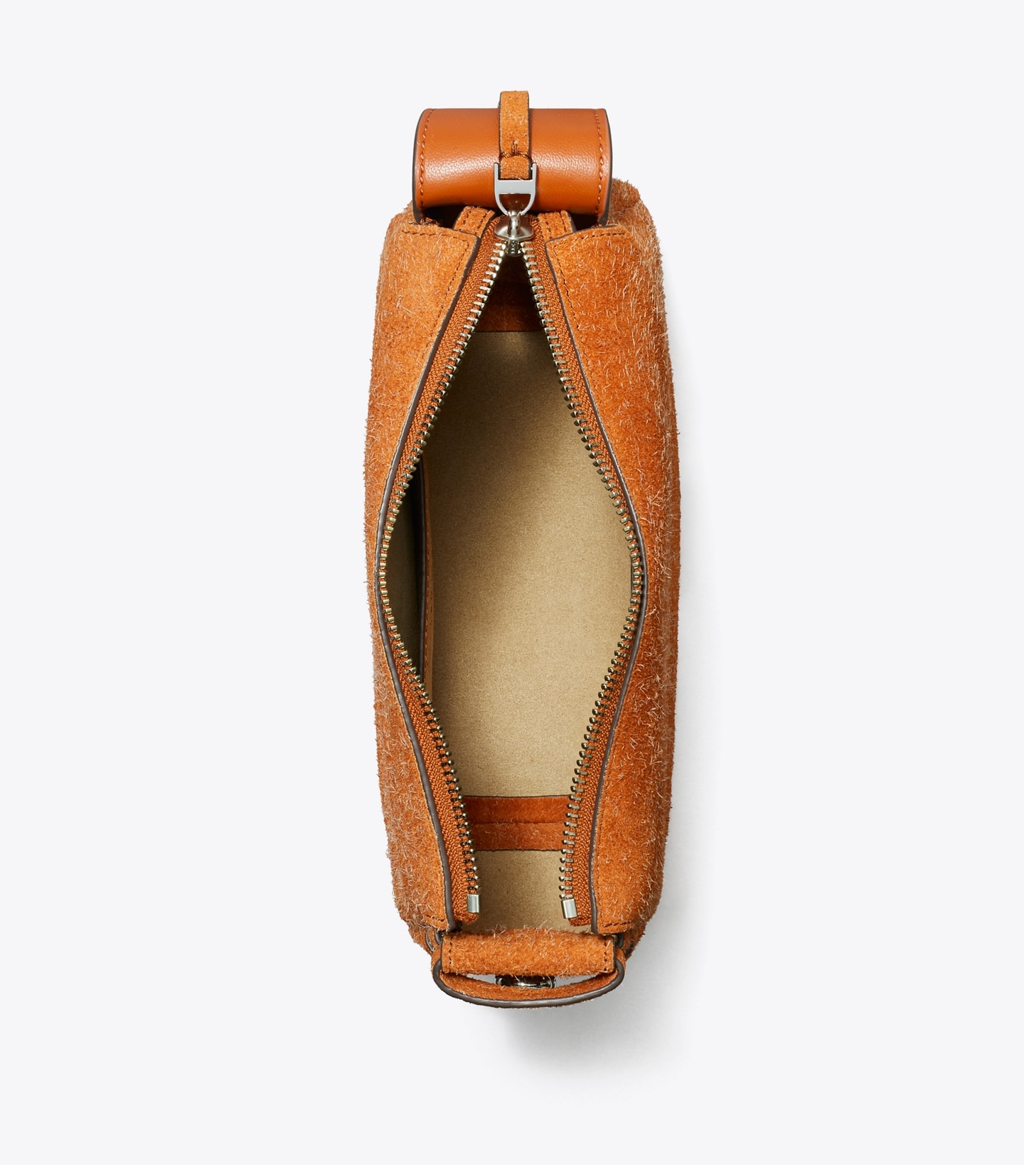 Small Romy Brushed Suede Shoulder Bag