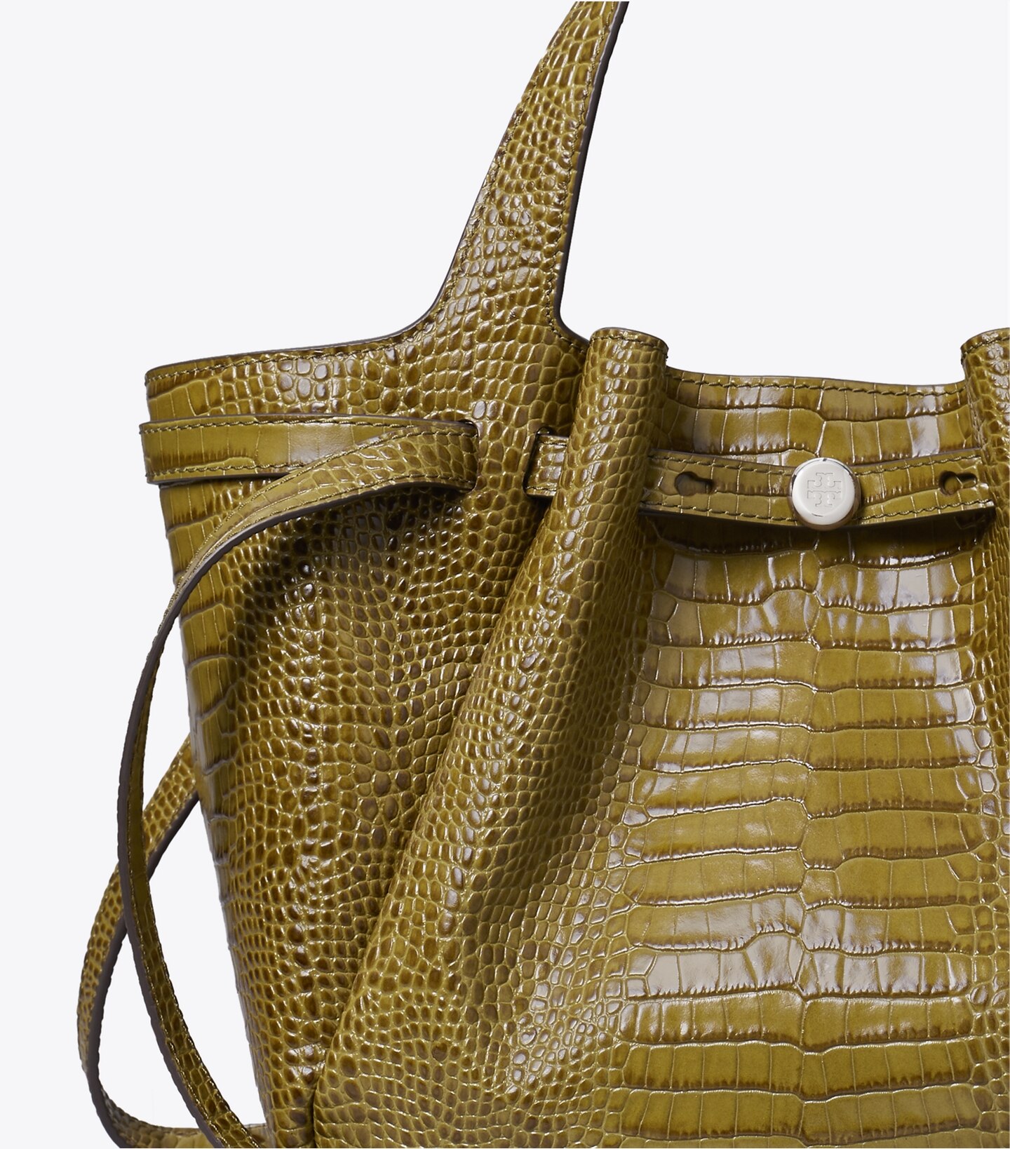Small Romy Croc-Embossed Tote