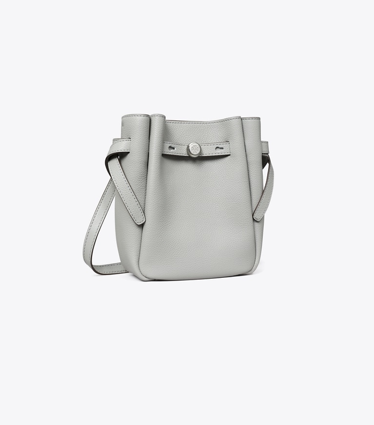 Tory Burch designer crossbody bags Small Romy Crossbody in Light Granite angle