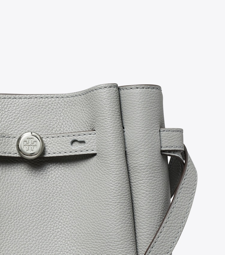 Tory Burch designer crossbody bags Small Romy Crossbody in Light Granite detail