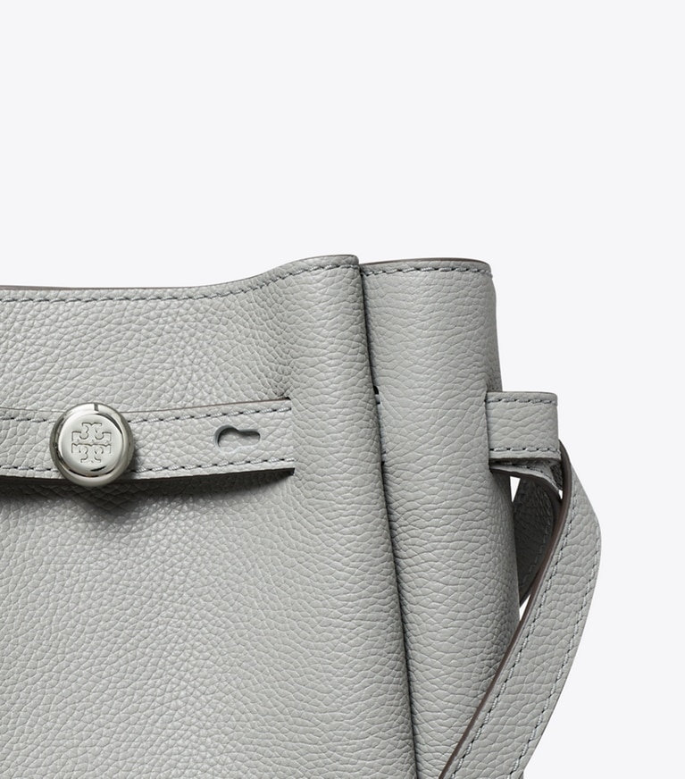 Tory Burch designer crossbody bags Small Romy Crossbody in Light Granite angle