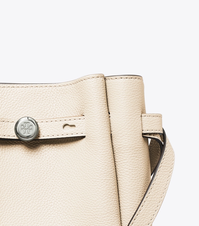 Tory Burch designer crossbody bags Small Romy Crossbody in Pound Cake angle