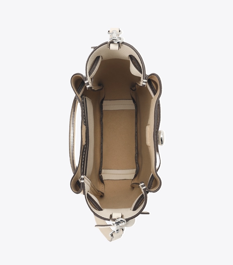 Tory Burch designer crossbody bags Small Romy Crossbody in Pound Cake angle