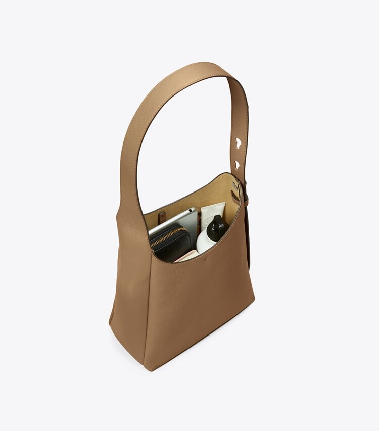 Tory Burch designer hobo bags Small Romy Hobo Bag in Wild Mushroom additional