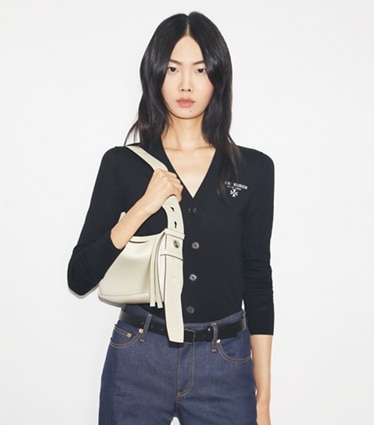 Tory Burch ホワイトショルダーバッグ ラージ ホワイト ショルダーバッグ - レディース |トリーバーチ公式