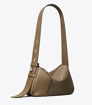 Tory Burch designer shoulder bags Small Romy Shoulder Bag in Wild Mushroom angle