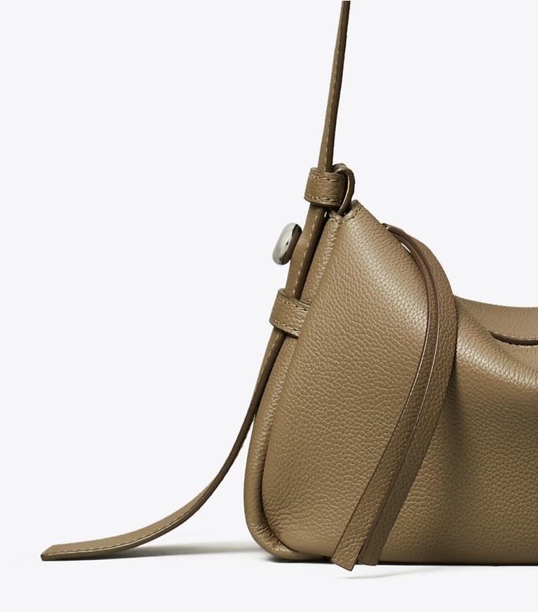 Tory Burch designer shoulder bags Small Romy Shoulder Bag in Wild Mushroom angle