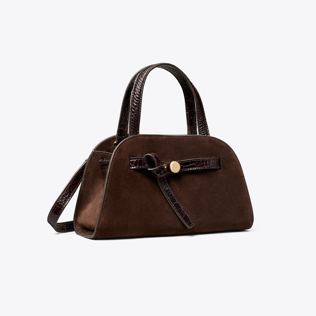 Small Romy Suede Bauletto: Women's Designer Crossbody Bags | Tory