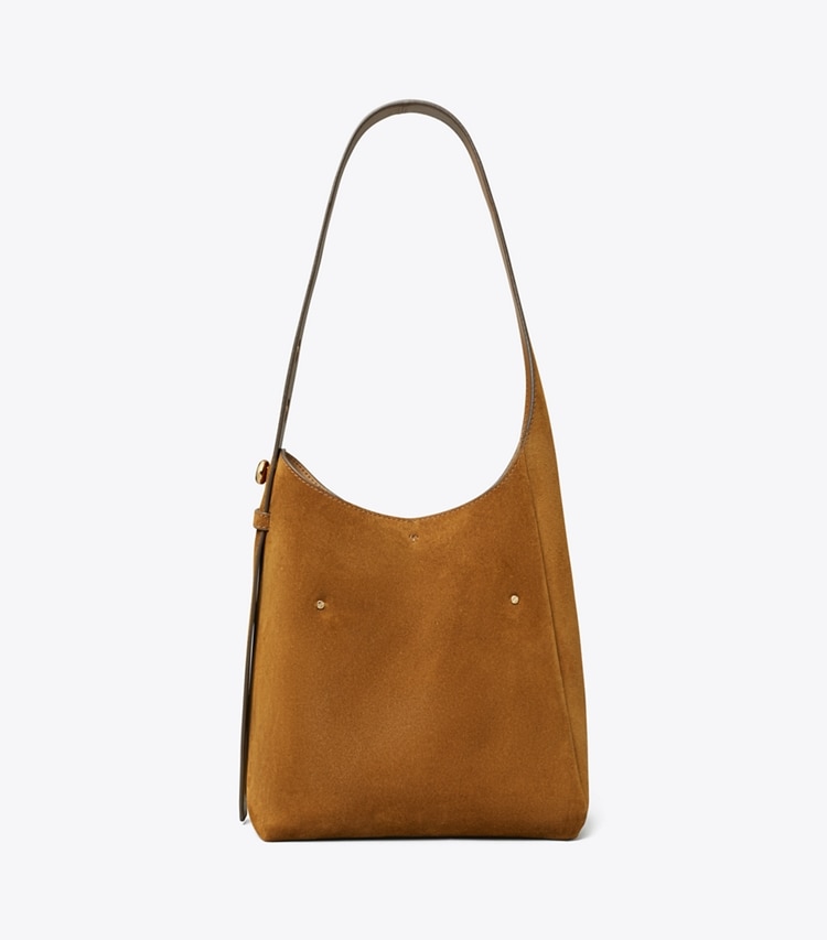 Tory Burch designer hobo bags Small Romy Suede Hobo Bag in Park Bench back