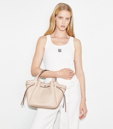 新品　♡TORY BURCH♡　 カゴバッグ クロシェスモールミニトートバッグ Women's Designer Small Handbags | Tory Burch