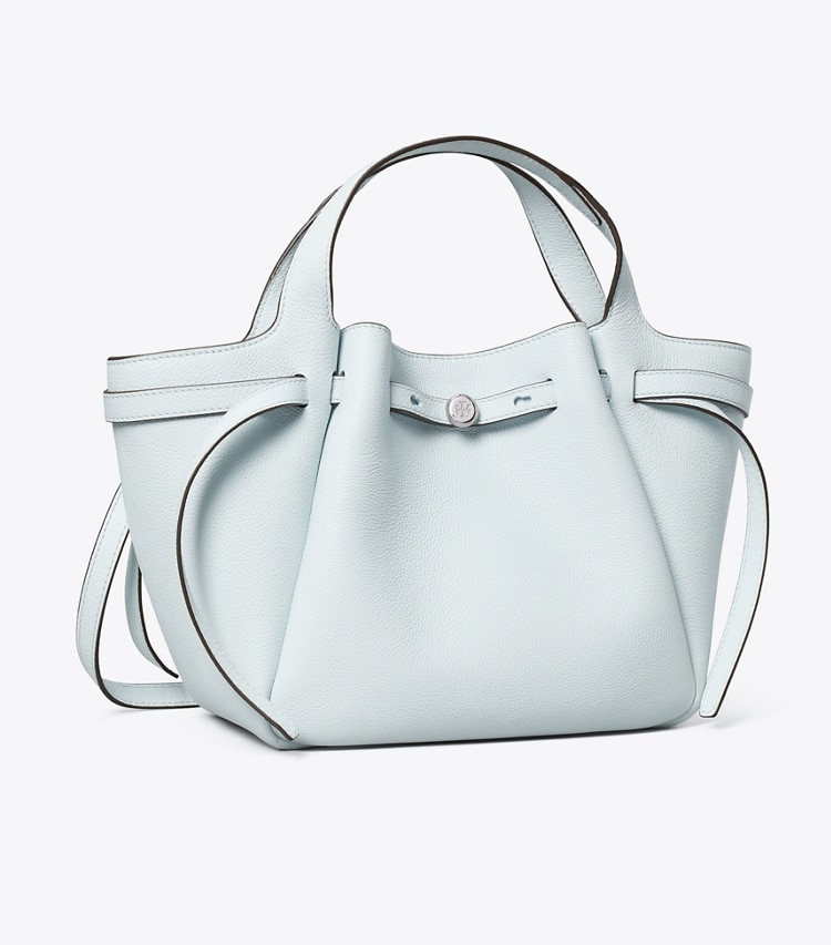 Tory Burch designer トートバッグ ロミー スモールトートバッグ in Butterfly Blue angle