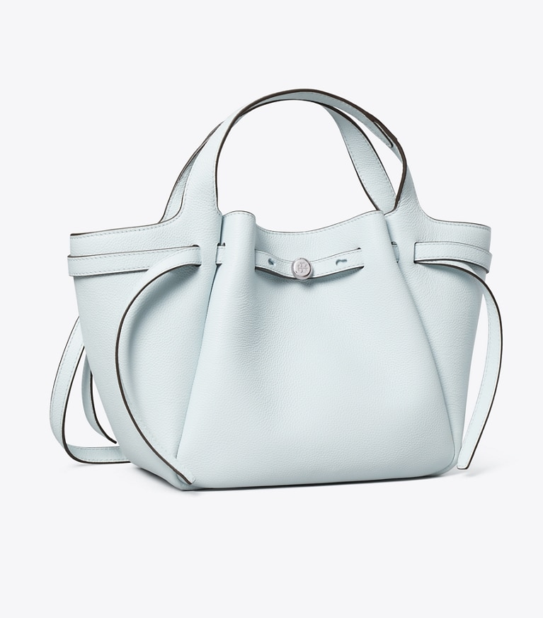 Tory Burch designer トートバッグ ロミー スモールトートバッグ in Butterfly Blue angle