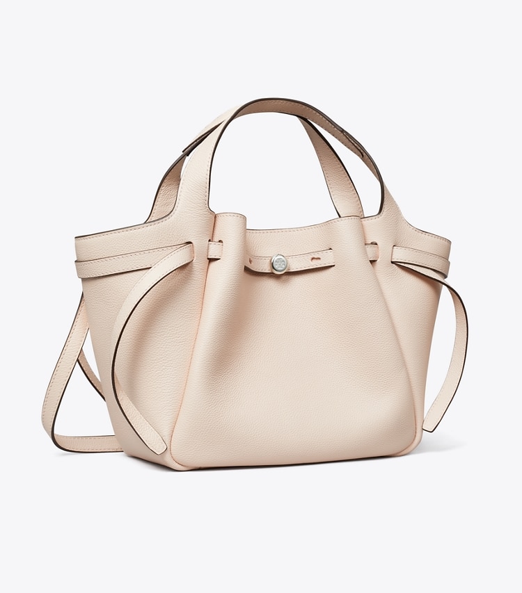 Tory Burch designer トートバッグ ロミー スモールトートバッグ in Soft Pink angle