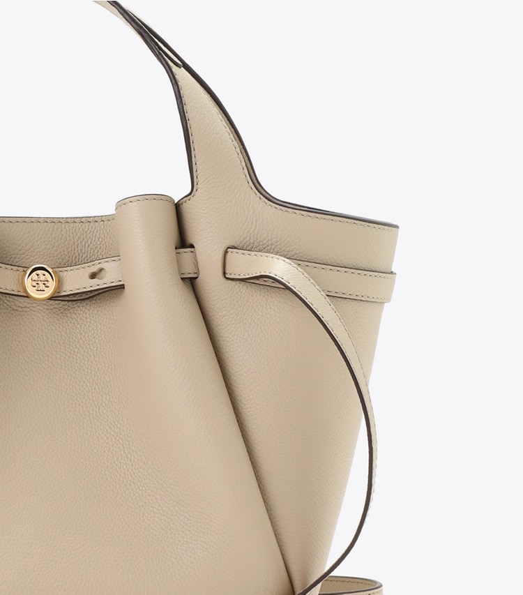 Tory Burch designer トートバッグ ロミー スモールトートバッグ in Light Stone ディテール