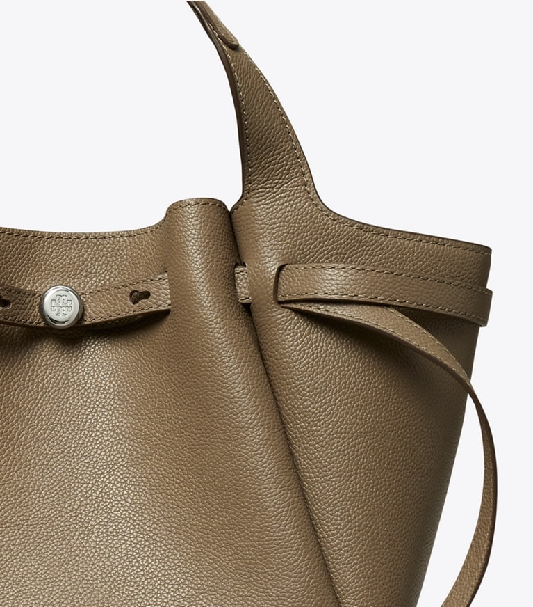 Tory Burch designer トートバッグ ロミー スモールトートバッグ in Wild Mushroom angle