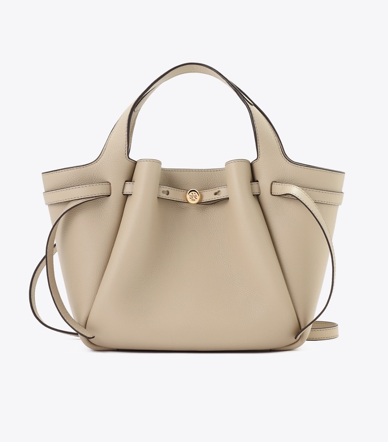 Tory Burch designer トートバッグ ロミー スモールトートバッグ in Light Stone front