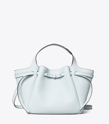 Tory Burch designer トートバッグ ロミー スモールトートバッグ in Butterfly Blue front