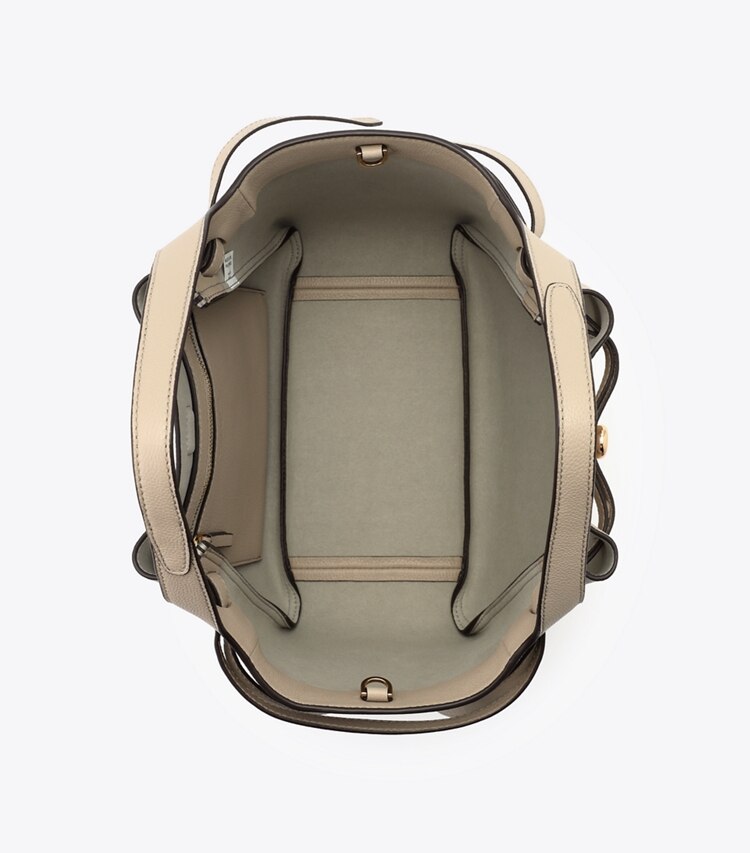 Tory Burch designer トートバッグ ロミー スモールトートバッグ in Light Stone オーバーヘッド