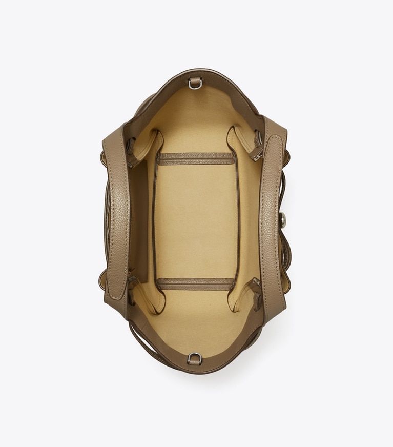 Tory Burch designer トートバッグ ロミー スモールトートバッグ in Wild Mushroom angle