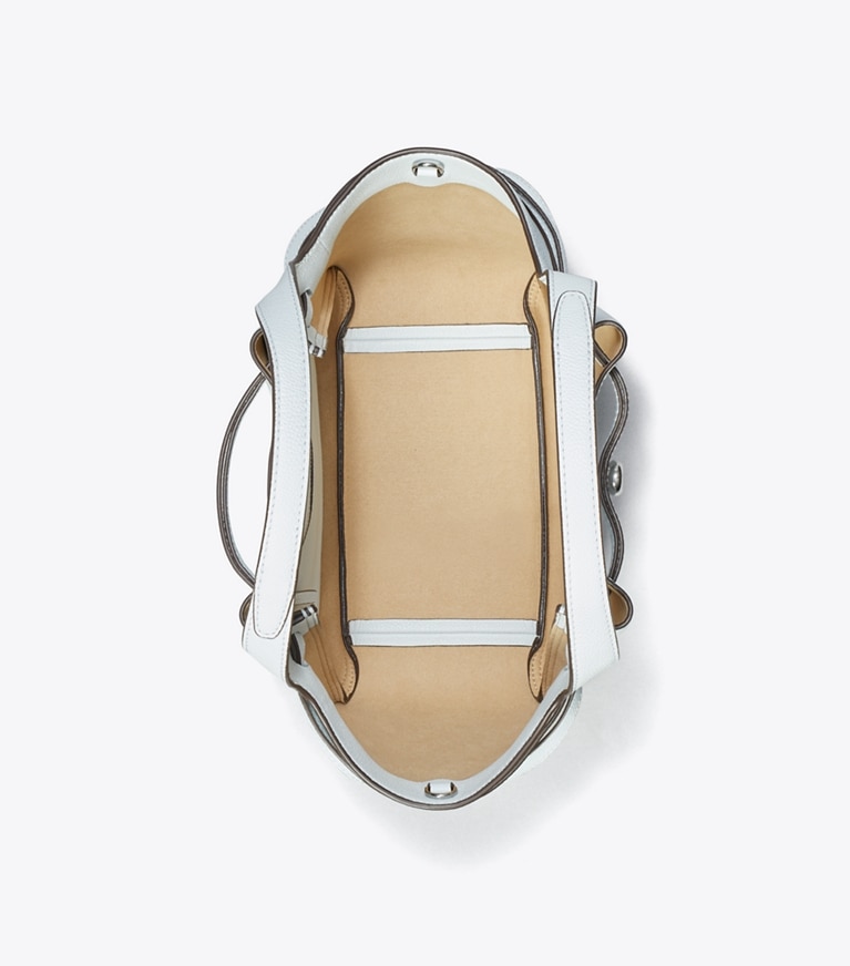 Tory Burch designer トートバッグ ロミー スモールトートバッグ in Butterfly Blue オーバーヘッド