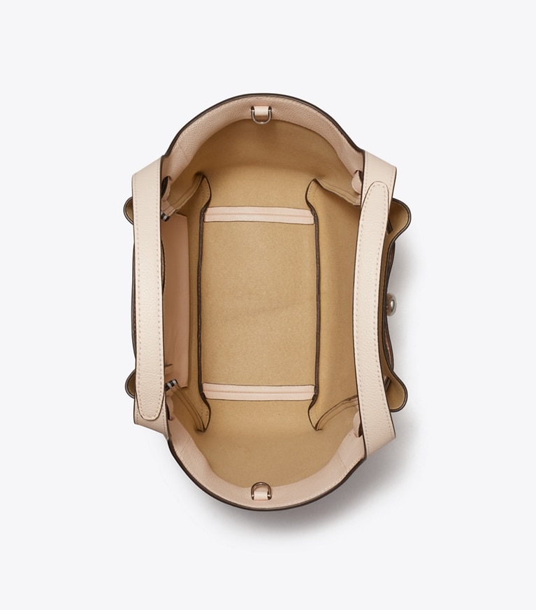Tory Burch designer トートバッグ ロミー スモールトートバッグ in Soft Pink angle
