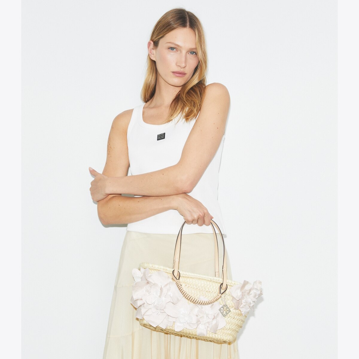 ☆☆Tory Burch☆☆ [Tory Burch] FW24 Women’s Swing Tote Bag T Monogram Leather Swing Satchel: Women's Designer Satchels