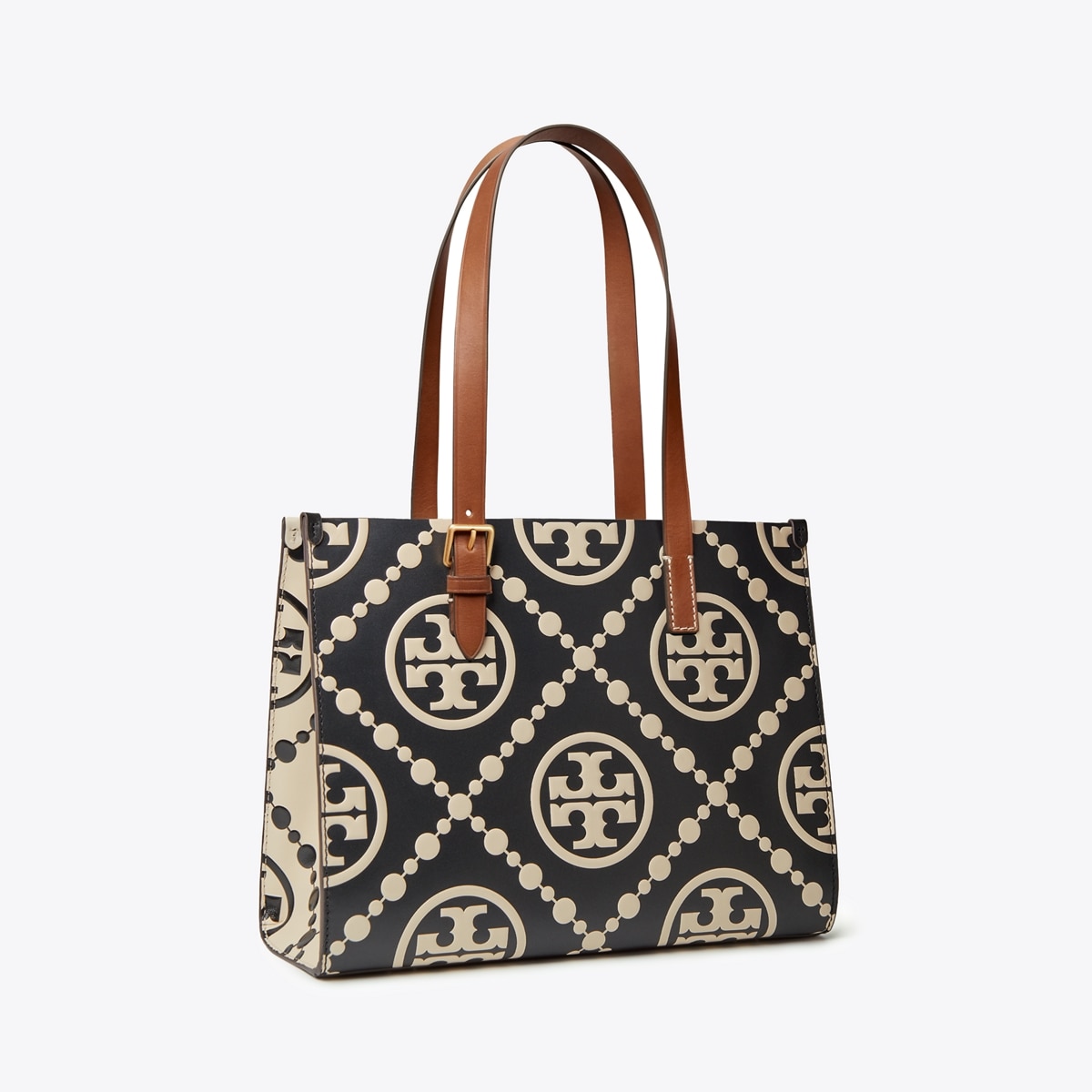 Small T Monogram Contrast Embossed Tote: Women's Designer Tote Bags | Tory  Burch