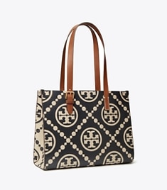 Small T Monogram Contrast Embossed Tote: Women's Designer Tote Bags | Tory  Burch