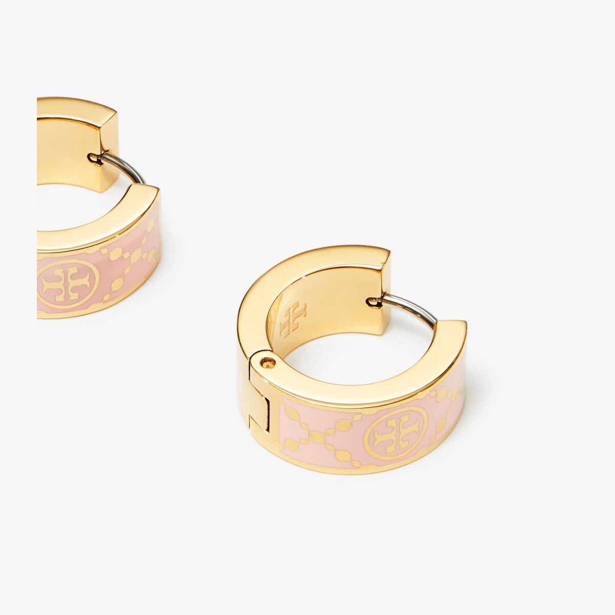 Small T Monogram Hoop Earring: Women's Jewelry | Earrings