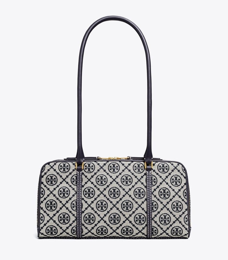 Tory Burch designer サッチェルバッグ Tモノグラム マシュマロ スモールサッチェル in Tory Navy 戻る