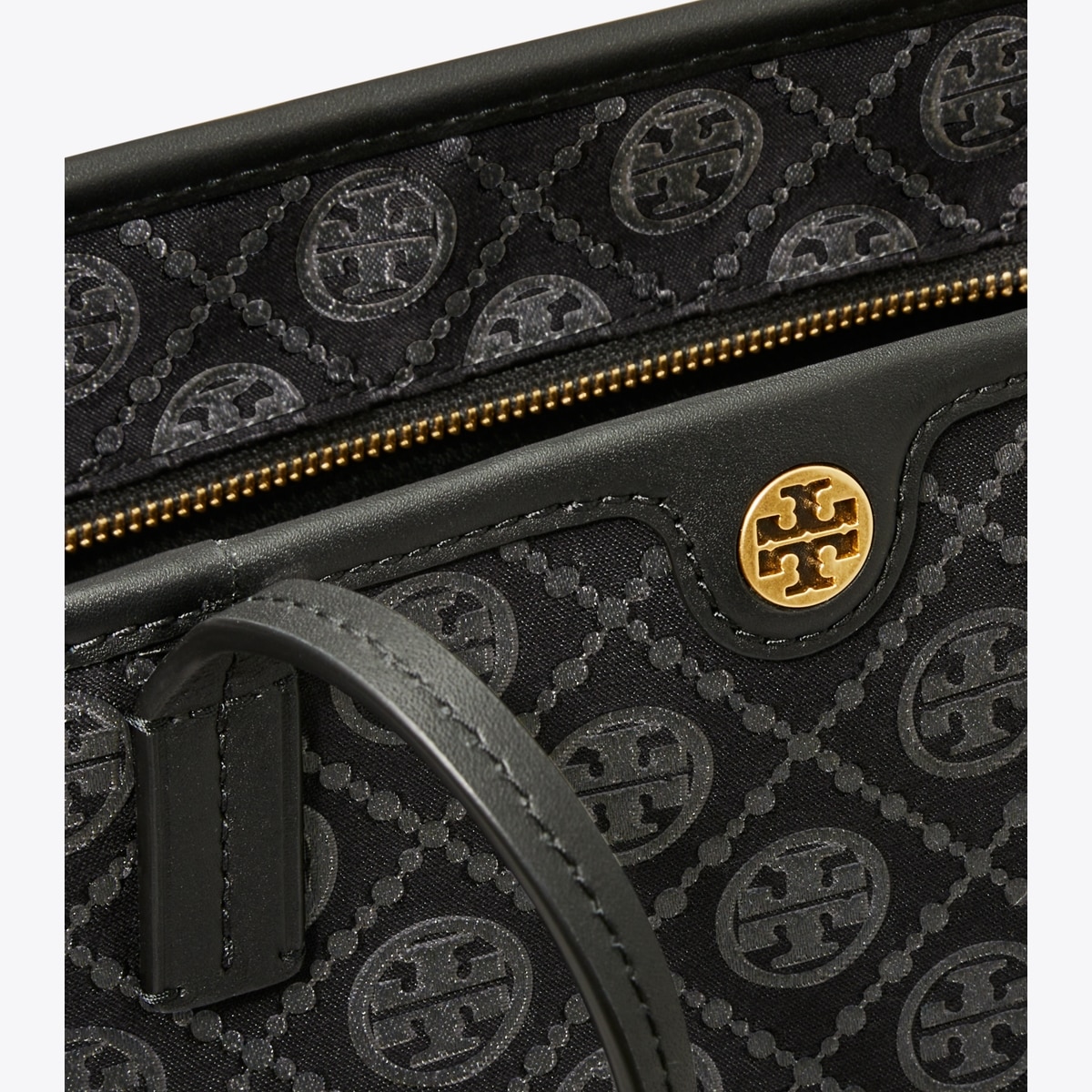 Small T Monogram Zip Tote: Women's Designer Tote Bags | Tory Burch