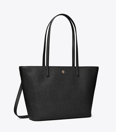 Tory Burch designer tote bags Small Tote in Black angle