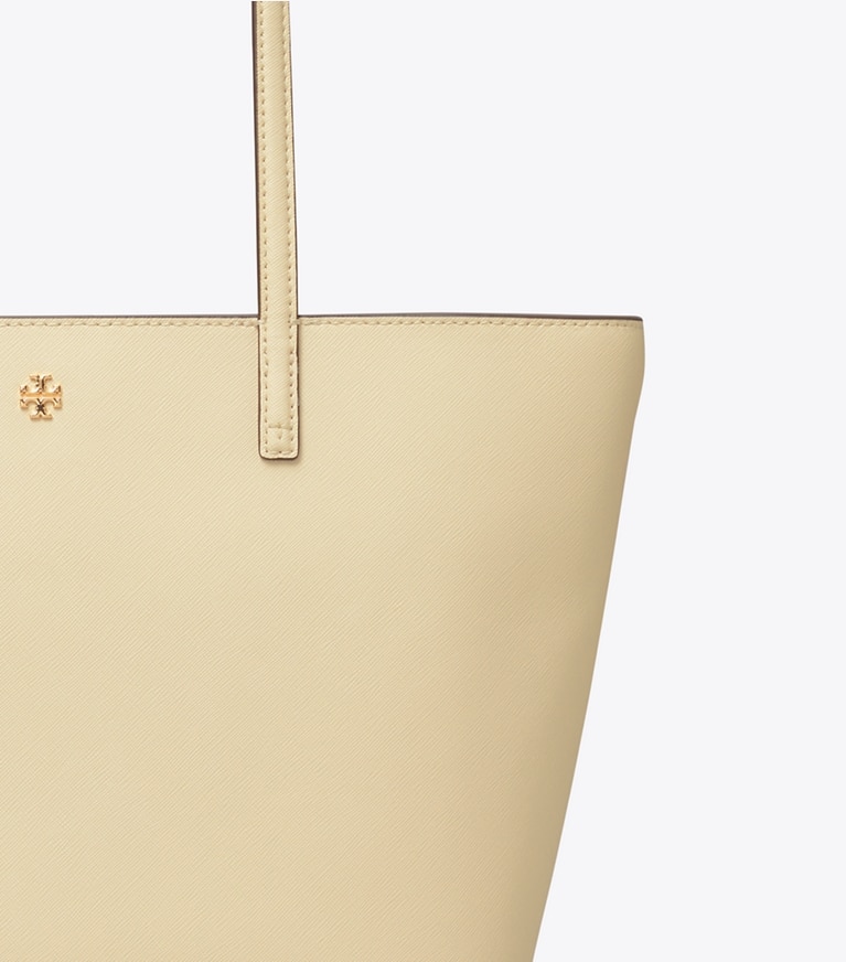 Tory Burch designer tote bags Small Tote in BRIE angle