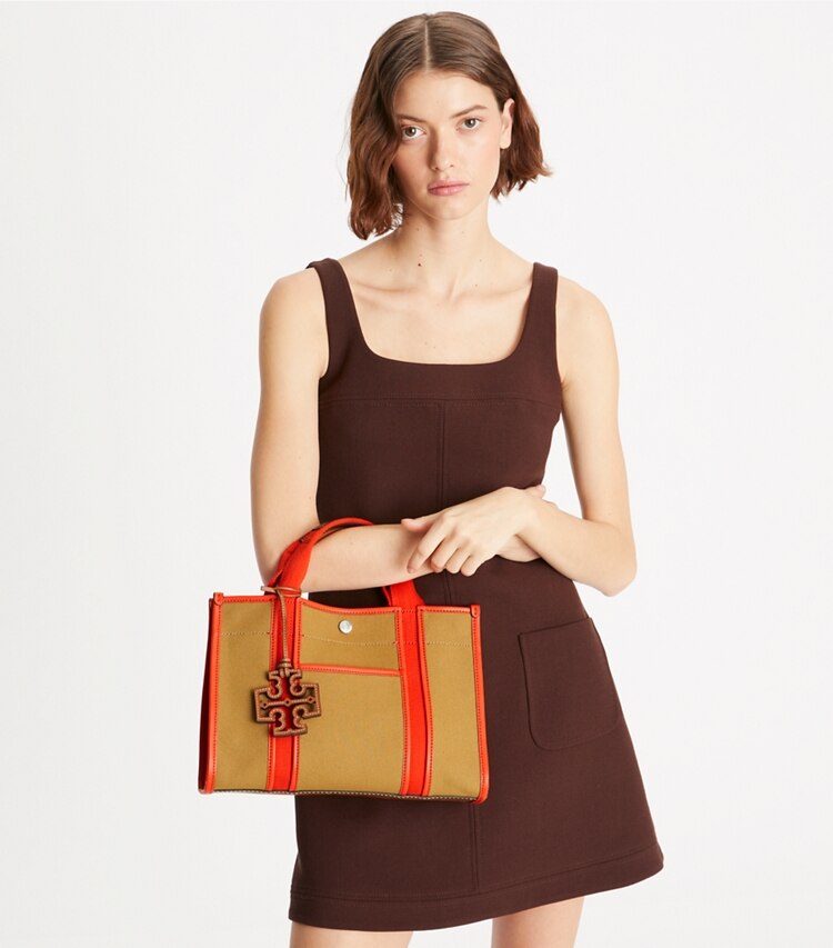 Small Twill Tory Tote: Women's Designer Tote Bags | Tory Burch