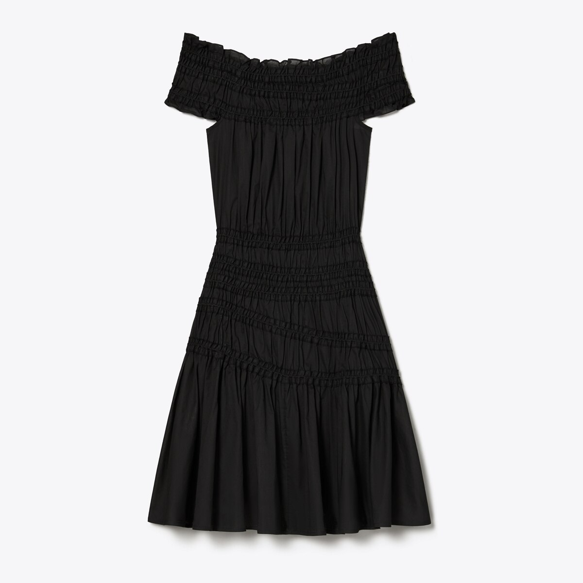 ワンピース TORY BURCH 'Smocked Cotton' dress Black Smocked Cotton Dress: Women's Designer Dresses | Tory Burch