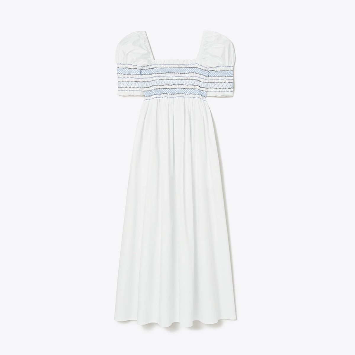 Smocked Cotton Midi Dress: Women's Designer Coverups