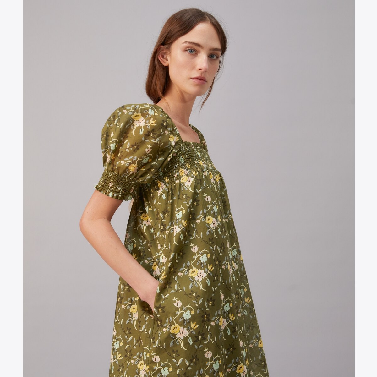Smocked Mini Dress: Women's Designer Coverups | Tory Burch