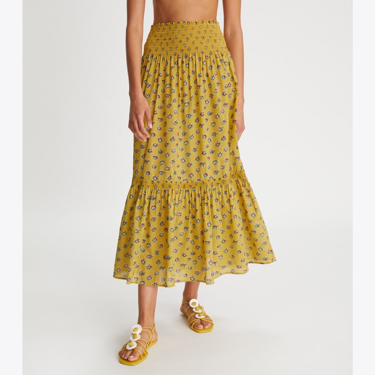 Smocked Skirt: Women's Designer Coverups | Tory Burch