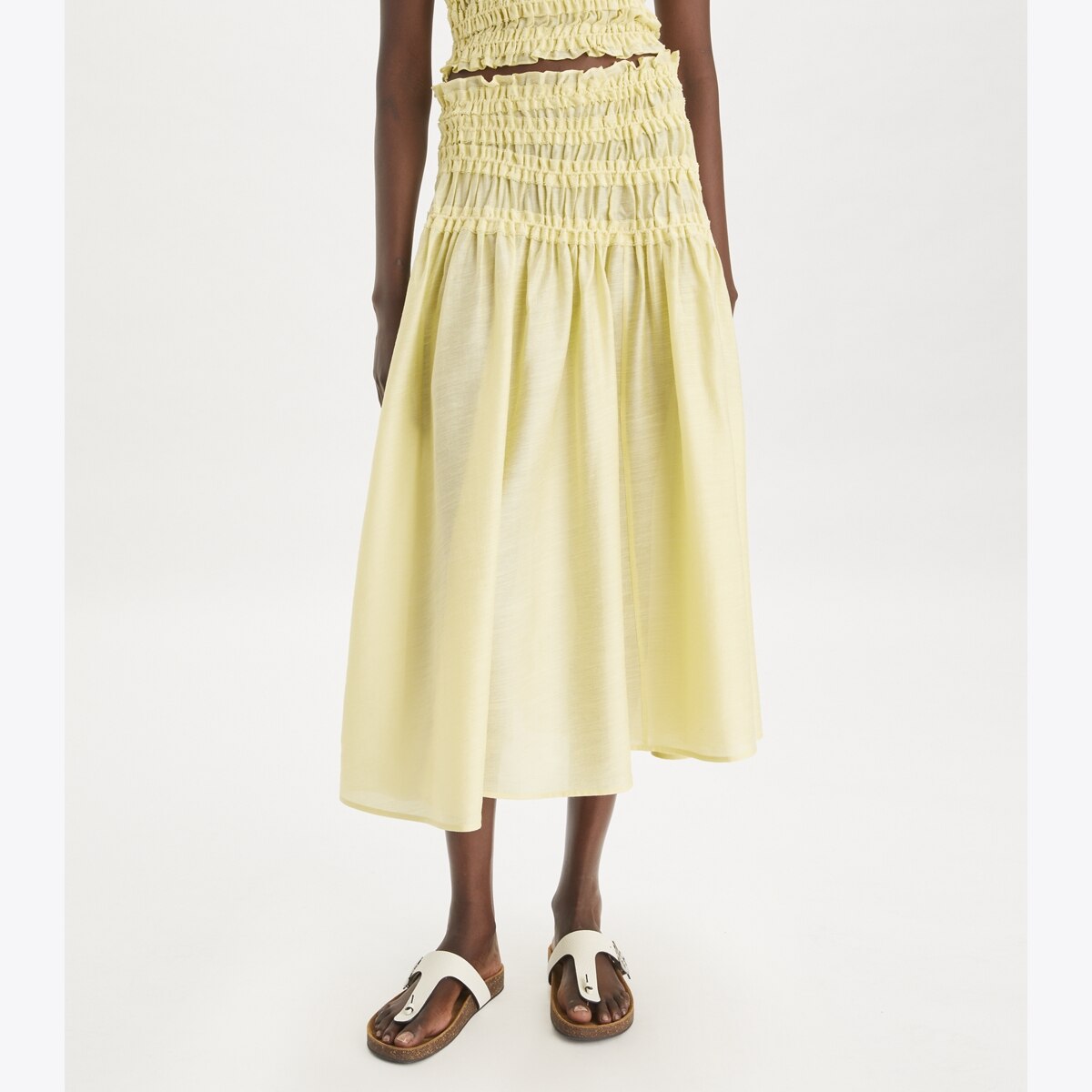スカート TORY BURCH BROWN VISCOSE SKIRT Velvet Skirt: Women's Designer Bottoms | Tory Burch